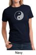 Ladies Yoga Shirt Yin Yang Big Print Meditation T-shirt