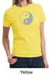 Ladies Yoga Shirt Yin Yang Big Print Meditation T-shirt