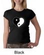 Ladies Yoga Shirt Yin Yang Heart Crewneck Tee T-Shirt