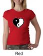 Ladies Yoga Shirt Yin Yang Heart Crewneck Tee T-Shirt