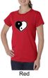 Ladies Yoga Shirt Yin Yang Heart Organic Tee T-Shirt
