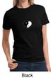 Ladies Yoga Shirt Yin Yang Heart Small Print Tee T-Shirt