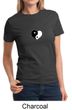 Ladies Yoga Shirt Yin Yang Heart Small Print Tee T-Shirt