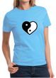 Ladies Yoga Shirt Yin Yang Heart Tee T-Shirt