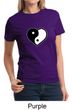 Ladies Yoga Shirt Yin Yang Heart Tee T-Shirt