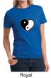Ladies Yoga Shirt Yin Yang Heart Tee T-Shirt
