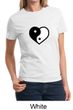 Ladies Yoga Shirt Yin Yang Heart Tee T-Shirt