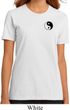 Ladies Yoga Shirt Yin Yang Patch Pocket Print Organic Tee T-Shirt