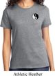 Ladies Yoga Shirt Yin Yang Patch Pocket Print Tee T-Shirt
