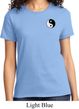 Ladies Yoga Shirt Yin Yang Patch Pocket Print Tee T-Shirt