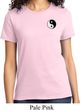 Ladies Yoga Shirt Yin Yang Patch Pocket Print Tee T-Shirt
