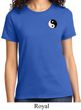 Ladies Yoga Shirt Yin Yang Patch Pocket Print Tee T-Shirt