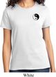 Ladies Yoga Shirt Yin Yang Patch Pocket Print Tee T-Shirt