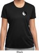 Ladies Yoga Shirt Yin Yang Patch Pocket Print Moisture Wicking Tee