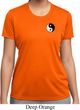 Ladies Yoga Shirt Yin Yang Patch Pocket Print Moisture Wicking Tee