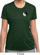 Ladies Yoga Shirt Yin Yang Patch Pocket Print Moisture Wicking Tee