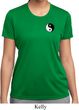 Ladies Yoga Shirt Yin Yang Patch Pocket Print Moisture Wicking Tee