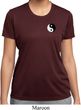 Ladies Yoga Shirt Yin Yang Patch Pocket Print Moisture Wicking Tee