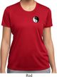 Ladies Yoga Shirt Yin Yang Patch Pocket Print Moisture Wicking Tee