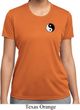 Ladies Yoga Shirt Yin Yang Patch Pocket Print Moisture Wicking Tee