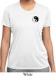 Ladies Yoga Shirt Yin Yang Patch Pocket Print Moisture Wicking Tee