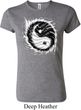 Ladies Yoga Shirt Yin Yang Sun Crewneck Tee T-Shirt