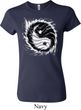 Ladies Yoga Shirt Yin Yang Sun Crewneck Tee T-Shirt