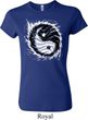 Ladies Yoga Shirt Yin Yang Sun Crewneck Tee T-Shirt