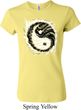 Ladies Yoga Shirt Yin Yang Sun Crewneck Tee T-Shirt
