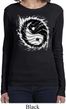 Ladies Yoga Shirt Yin Yang Sun Long Sleeve Tee T-Shirt