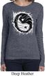 Ladies Yoga Shirt Yin Yang Sun Long Sleeve Tee T-Shirt