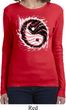 Ladies Yoga Shirt Yin Yang Sun Long Sleeve Tee T-Shirt