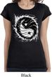 Ladies Yoga Shirt Yin Yang Sun Longer Length Tee T-Shirt