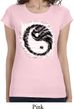 Ladies Yoga Shirt Yin Yang Sun Longer Length Tee T-Shirt