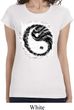 Ladies Yoga Shirt Yin Yang Sun Longer Length Tee T-Shirt