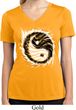 Ladies Yoga Shirt Yin Yang Sun Moisture Wicking V-neck Tee T-Shirt