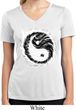 Ladies Yoga Shirt Yin Yang Sun Moisture Wicking V-neck Tee T-Shirt