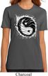 Ladies Yoga Shirt Yin Yang Sun Organic Tee T-Shirt