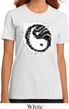 Ladies Yoga Shirt Yin Yang Sun Organic Tee T-Shirt
