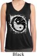 Ladies Yoga Shirt Yin Yang Sun Sleeveless Moisture Wicking Tee T-Shirt