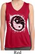 Ladies Yoga Shirt Yin Yang Sun Sleeveless Moisture Wicking Tee T-Shirt