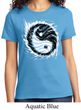 Ladies Yoga Shirt Yin Yang Sun Tee T-Shirt
