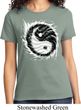 Ladies Yoga Shirt Yin Yang Sun Tee T-Shirt