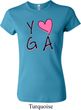 Ladies Yoga Shirt Yoga Love Crewneck Tee T-Shirt