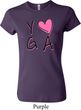 Ladies Yoga Shirt Yoga Love Crewneck Tee T-Shirt