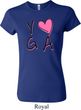 Ladies Yoga Shirt Yoga Love Crewneck Tee T-Shirt