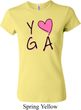 Ladies Yoga Shirt Yoga Love Crewneck Tee T-Shirt