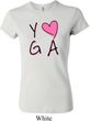Ladies Yoga Shirt Yoga Love Crewneck Tee T-Shirt