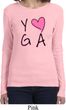 Ladies Yoga Shirt Yoga Love Long Sleeve Tee T-Shirt