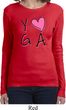 Ladies Yoga Shirt Yoga Love Long Sleeve Tee T-Shirt